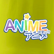 Anime nápis dúhový