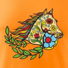 Kôň farebný s listami