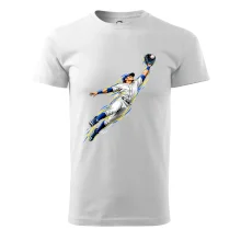 Baseballový polař chytá míček ve výskoku