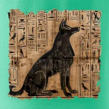 Egyptské hieroglyfy pes
