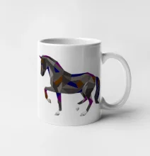 Kôň geometria farebný