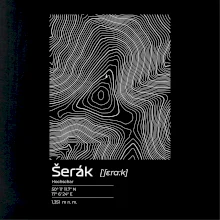 Šerák - vrstevnice v obdĺžniku