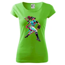 Baseballová nadhazovačka neonový pop art