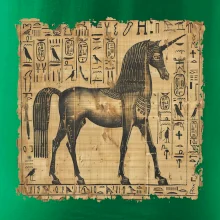 Egyptské hieroglyfy jednorožec