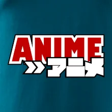 Anime nápis červený