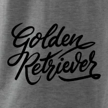 Golden retriever - nápis okrasný