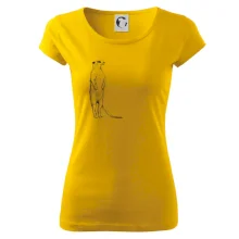 Surikata čierna kresba