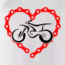 Moto srdce reťaz - enduro Moto srdce reťaz - enduro