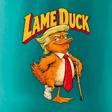 Trump jako kulhající kachna retro komiks