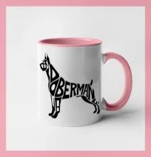 Doberman - nápis v tele