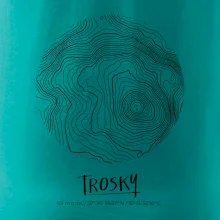 Trosky - vrstevnice v kruhu