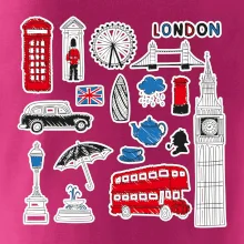 Velká Británie - kreslené ikonky