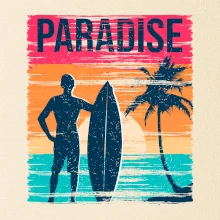 Paradise - farebný štvorec