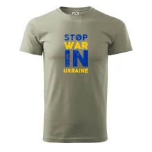 Farebný nápis Stop war in ukraine