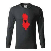 Albánsko mapa a znak Albánsko mapa a znak