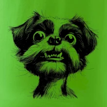 Čiernobiela karikatúra Ši-tzu