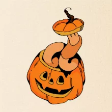 Dážďovka v tekvici (Alexis Citrine) Dážďovka v tekvici (Alexis Citrine)