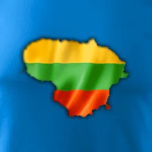 Litva vlajka mapa