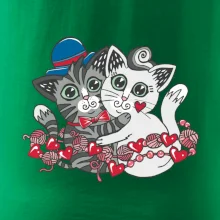 Mačky v objatí (Pecka design)