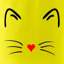 Mačka - srdce namiesto nosa Mačka - srdce namiesto nosa