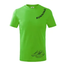 Running nápis šikmo