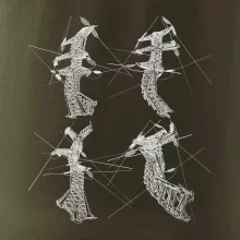 Skrútený stožiar vysokého vedenia Skrútený stožiar vysokého vedenia