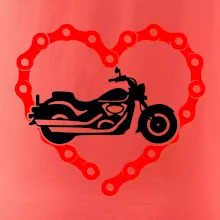 Moto srdce reťaz - chopper