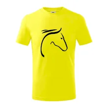 Kôň - hlava silueta