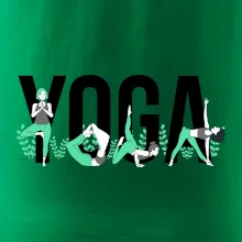 Yoga nápis farebný