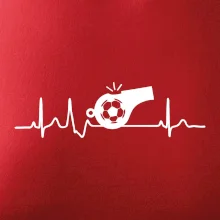 EKG futbal rozhodca a píšťalka