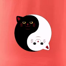 Mačky jin jang farebné