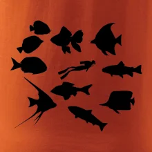 Potápač ryby štvorec