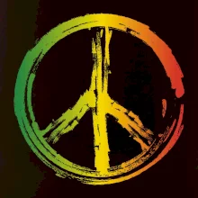 Peace symbol paint