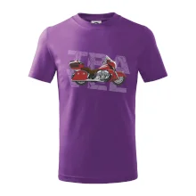 Cestovná motorka Amerika červená