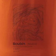 Boubín - vrstevnice v obdĺžniku