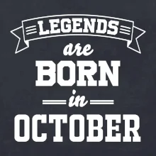 Legends are born in October