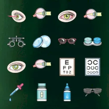 Očný lekár ikony Očný lekár ikony