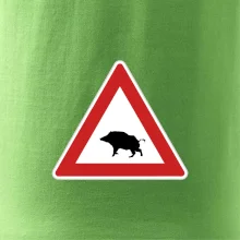 Dopravná značka - Pozor diviak