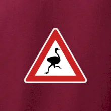 Dopravná značka - Pozor pštros