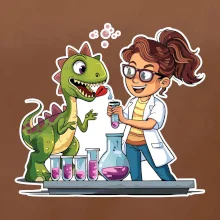 Chemik a dinosaurus - dievča