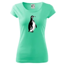 Tučniak čiernobiely z boku