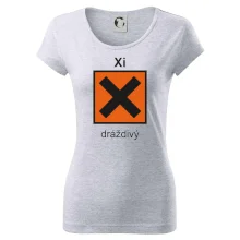 Xi Dráždivý - Výstražná tabuľka na tričku