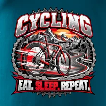 Bicykel medzi horami eat sleep repeat