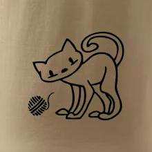 Mačka - Klbko - prsia Mačka - Klbko - prsia