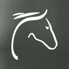 Kôň - hlava silueta