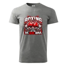 Boxerské rukavice v ringu eat sleep repeat