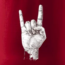 Rocková ruka kreslená