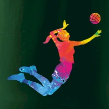 Volejbalista/Volejbalistka splash s loptou