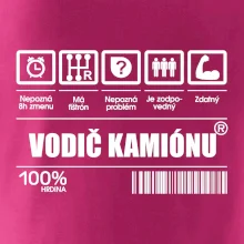 Čiarový kód - Vodič kamiónu