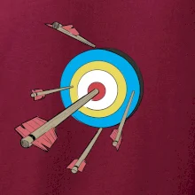 Šípy vo farebnom terči